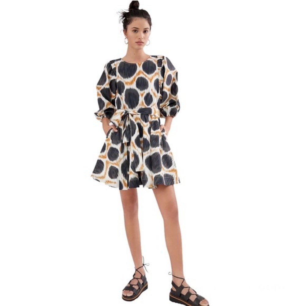 Maeve Mini Dress Pouff Poplin Polka Dot Destin US XS - Picture 1 of 11